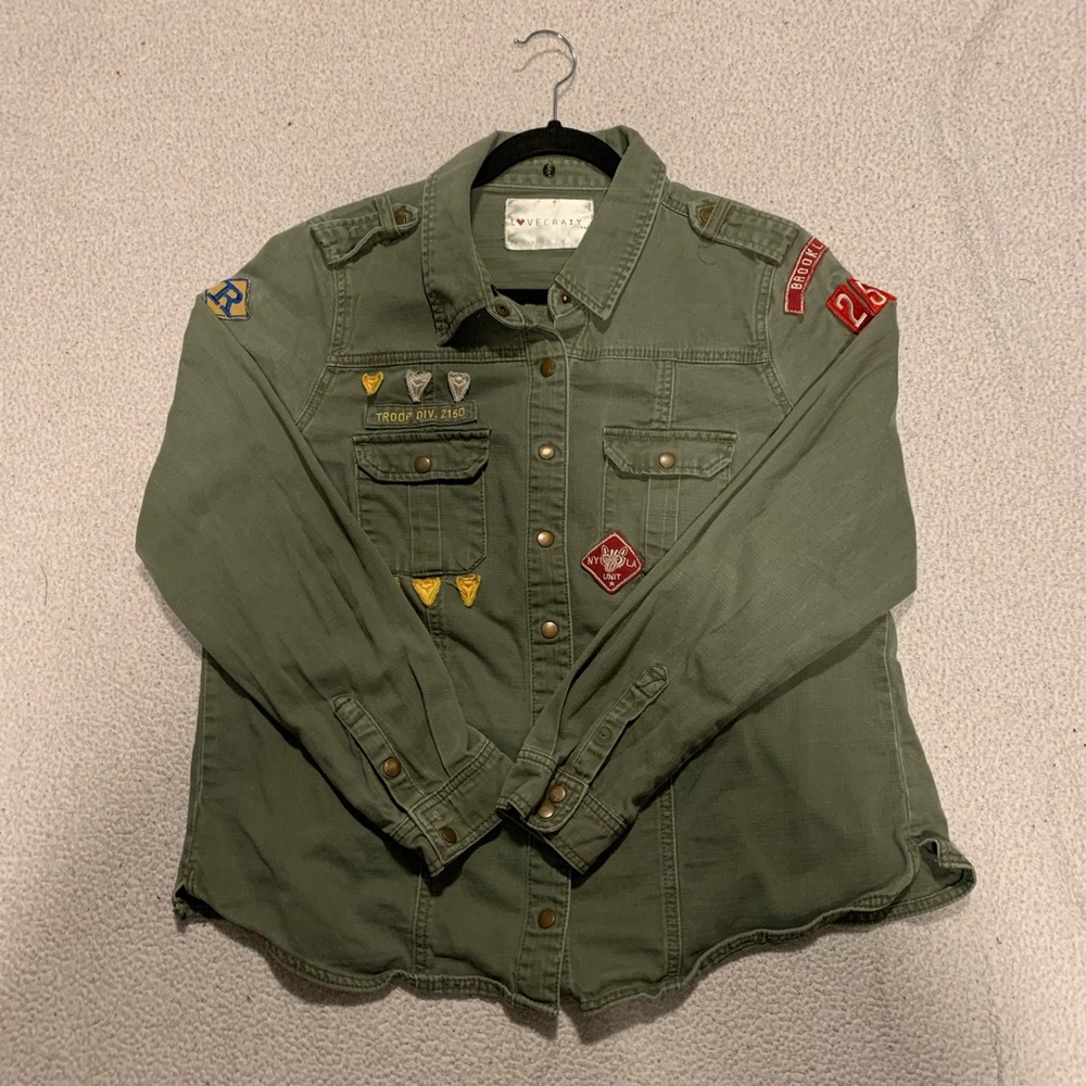 LOVECRAZY Green Scout Jacket, S for Women